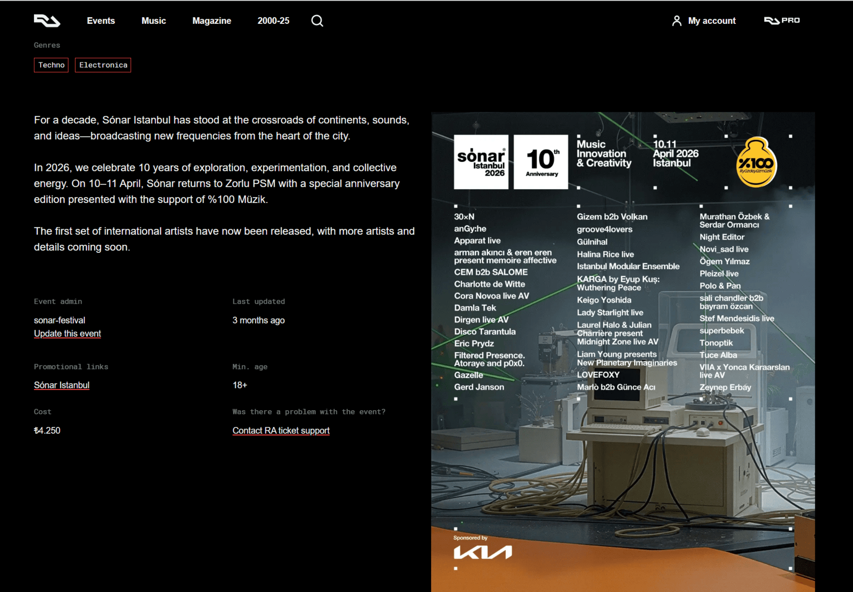 Resident Advisor — Sónar Istanbul — image 3